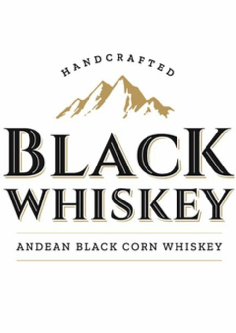 HANDCRAFTED BLACK WHISKEY ANDEAN BLACK CORN WHISKEY Logo (USPTO, 11.09.2019)