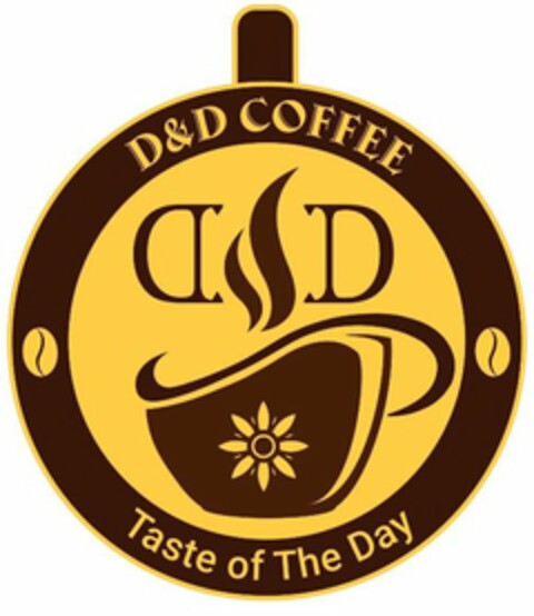 D&D COFFEE D D TASTE OF THE DAY Logo (USPTO, 04/13/2020)