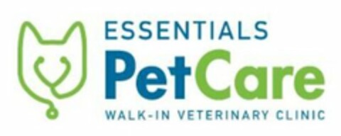 ESSENTIALS PETCARE WALK-IN VETERINARY CLINIC Logo (USPTO, 22.04.2020)