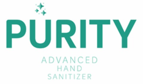 PURITY ADVANCED HAND SANITIZER Logo (USPTO, 05/21/2020)