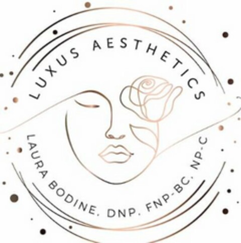 LUXUS AESTHETICS LAURA BODINE, DNP, FNP-BC, NP-C Logo (USPTO, 16.08.2020)