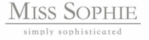 MISS SOPHIE SIMPLY SOPHISTICATED Logo (USPTO, 19.08.2020)