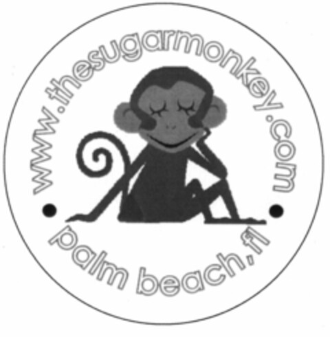 WWW.THESUGARMONKEY.COM PALM BEACH, FL Logo (USPTO, 23.01.2009)