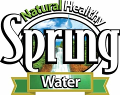 NATURAL HEALTHY SPRING WATER Logo (USPTO, 07.05.2009)