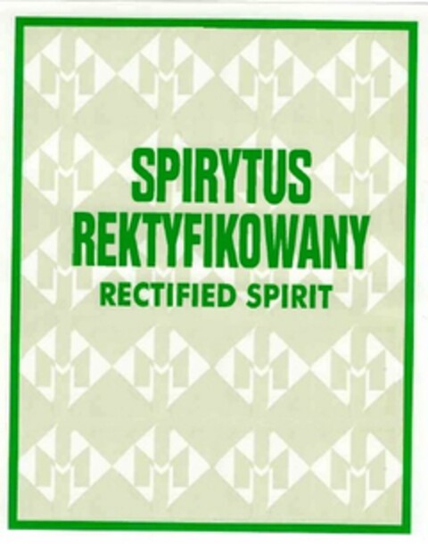 SPIRYTUS REKTYFIKOWANY RECTIFIED SPIRIT Logo (USPTO, 17.11.2009)