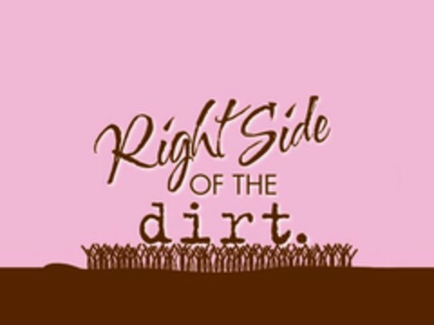 RIGHT SIDE OF THE DIRT. Logo (USPTO, 04/05/2010)