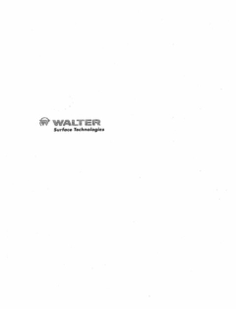 WALTER SURFACE TECHNOLOGIES W Logo (USPTO, 04/21/2010)