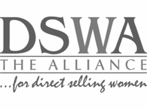 DSWA THE ALLIANCE ...FOR DIRECT SELLING WOMEN Logo (USPTO, 06/16/2010)