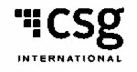 CSG INTERNATIONAL Logo (USPTO, 28.06.2011)