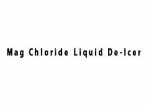 MAG CHLORIDE LIQUID DE-ICER Logo (USPTO, 26.03.2012)