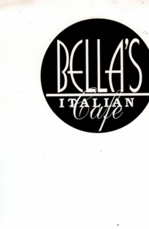 BELLA'S ITALIAN CAFE Logo (USPTO, 01/21/2013)