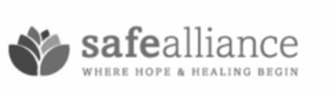 SAFEALLIANCE WHERE HOPE & HEALING BEGIN Logo (USPTO, 04/24/2013)