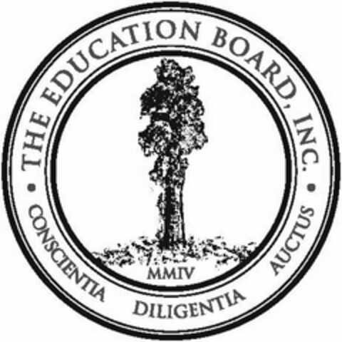 THE EDUCATION BOARD, INC. MMIV CONSCIENTIA DILIGENTIA AUCTUS Logo (USPTO, 27.11.2013)