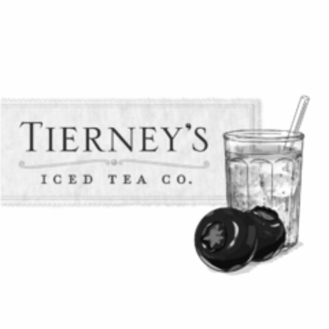 TIERNEY'S ICED TEA CO. Logo (USPTO, 02/20/2014)