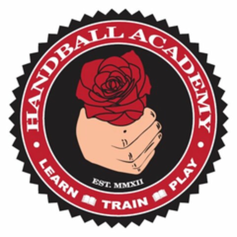 HANDBALL ACADEMY LEARN TRAIN PLAY EST.MMXII Logo (USPTO, 10/16/2014)