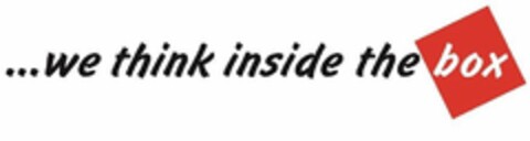 ...WE THINK INSIDE THE BOX Logo (USPTO, 10.06.2015)