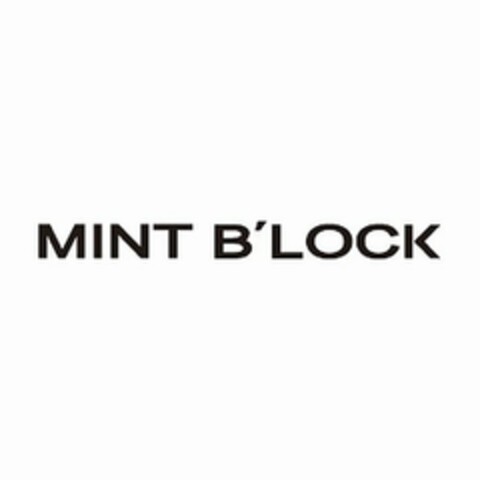 MINT B'LOCK Logo (USPTO, 13.07.2016)