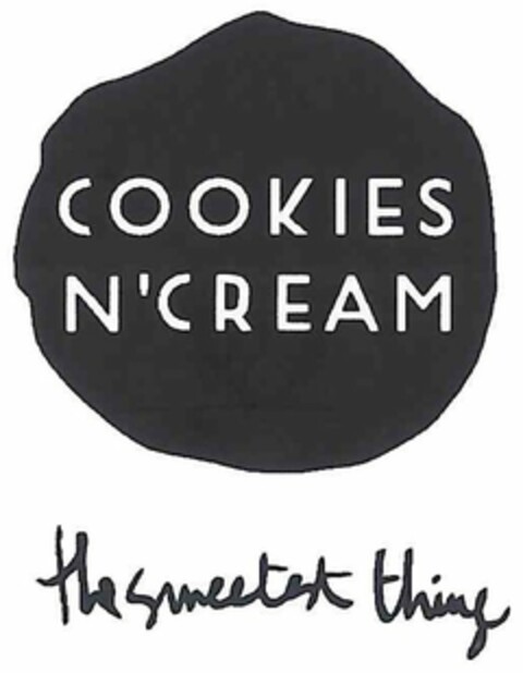 COOKIES N' CREAM THE SWEETEST THING Logo (USPTO, 17.05.2017)