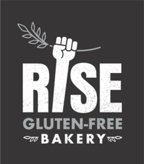 RISE GLUTEN-FREE BAKERY Logo (USPTO, 07/13/2018)