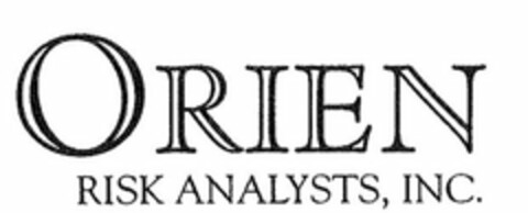 ORIEN RISK ANALYSTS Logo (USPTO, 13.09.2018)