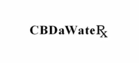 CBDAWATERX Logo (USPTO, 25.11.2018)