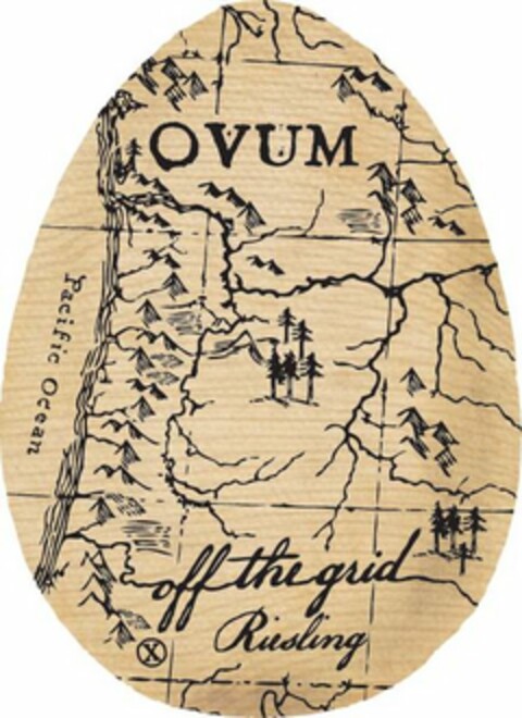 OVUM PACIFIC OCEAN OFF THE GRID RIESLING Logo (USPTO, 11/26/2018)