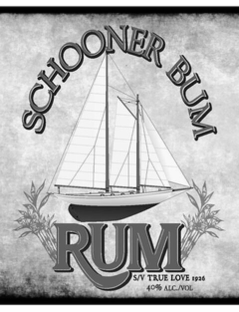 SCHOONER BUM RUM S/V TRUE LOVE 1926 40%ALC./VOL Logo (USPTO, 19.06.2019)