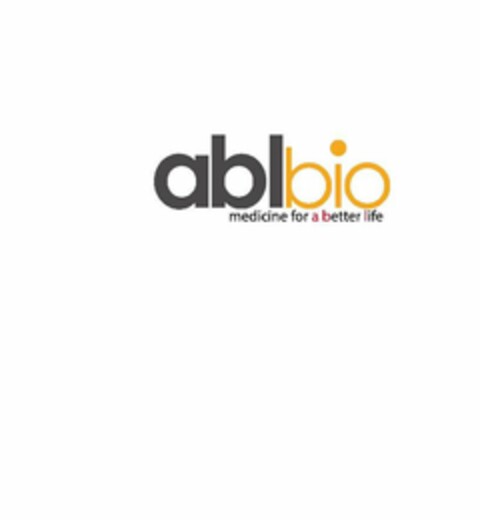 ABLBIO MEDICINE FOR A BETTER LIFE Logo (USPTO, 01/31/2020)