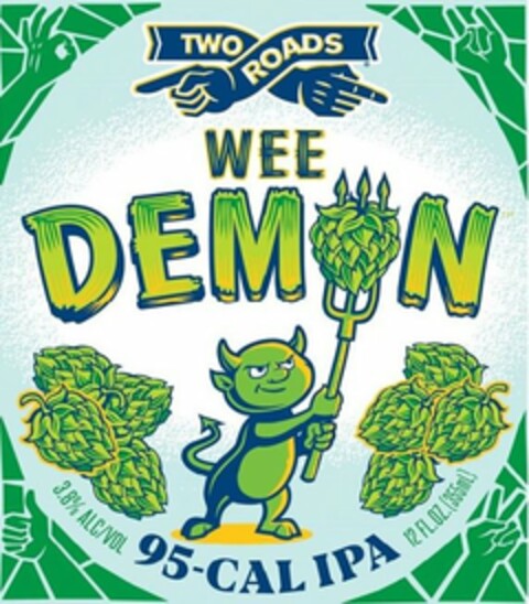 TWO ROADS WEE DEMON Logo (USPTO, 10.02.2020)