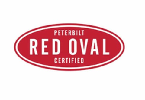 PETERBILT RED OVAL CERTIFIED Logo (USPTO, 13.08.2020)