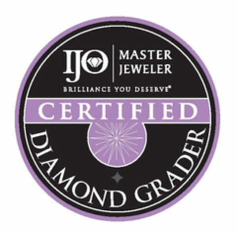 IJO MASTER JEWELER BRILLIANCE YOU DESERVE CERTIFIED DIAMOND GRADER Logo (USPTO, 27.03.2009)