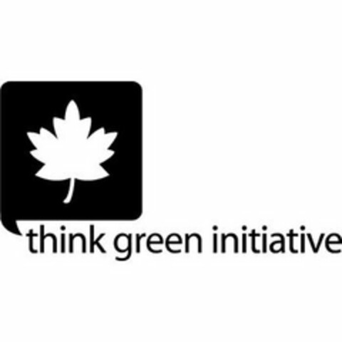 THINK GREEN INITIATIVE Logo (USPTO, 06/18/2009)