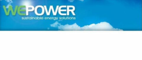 WEPOWER SUSTAINABLE ENERGY SOLUTIONS Logo (USPTO, 08/25/2010)