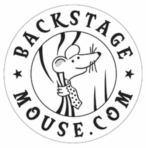 BACKSTAGE MOUSE.COM Logo (USPTO, 10.01.2011)