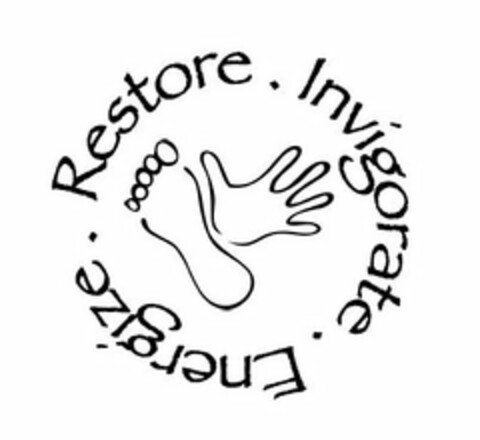 RESTORE, INVIGORATE, ENERGIZE Logo (USPTO, 19.09.2011)