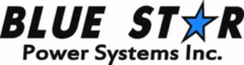 BLUE STAR POWER SYSTEMS INC. Logo (USPTO, 02.11.2011)