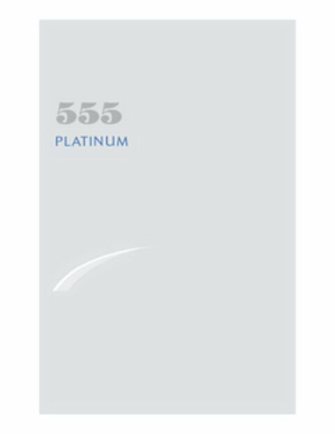 555 PLATINUM Logo (USPTO, 06.01.2012)