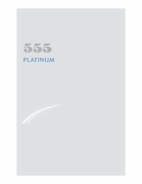 555 PLATINUM Logo (USPTO, 01/06/2012)