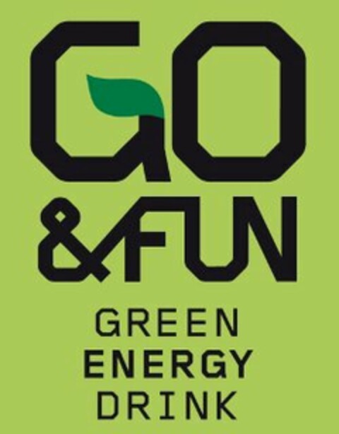 GO &FUN GREEN ENERGY DRINK Logo (USPTO, 07.08.2012)