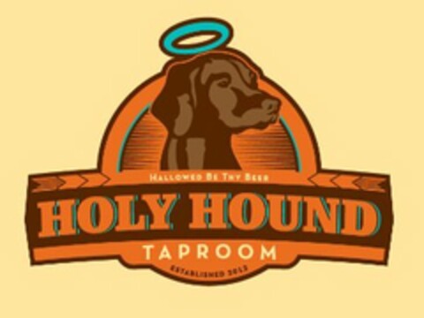 HOLY HOUND TAPROOM HALLOWED BE THY BEERESTABLISHED 2012 Logo (USPTO, 21.09.2012)