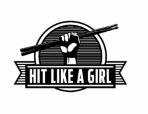 HIT LIKE A GIRL Logo (USPTO, 13.04.2015)