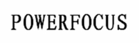 POWERFOCUS Logo (USPTO, 01/22/2016)