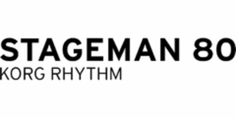 STAGEMAN 80 KORG RHYTHM Logo (USPTO, 14.03.2016)