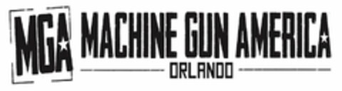 MGA MACHINE GUN AMERICA ORLANDO Logo (USPTO, 05/11/2016)