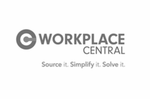 C WORKPLACE CENTRAL SOURCE IT. SIMPLIFYIT. SOLVE IT. Logo (USPTO, 13.12.2016)
