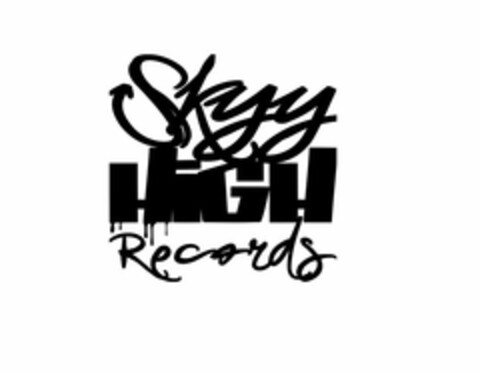 SKYY HIGH RECORDS Logo (USPTO, 04/04/2017)