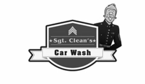 SGT. CLEAN'S CAR WASH Logo (USPTO, 04/10/2017)