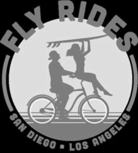 FLY RIDES SAN DIEGO · LOS ANGELES Logo (USPTO, 11/14/2017)