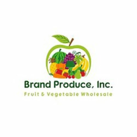 BRAND PRODUCE, INC. FRUIT & VEGETABLE WHOLESALE Logo (USPTO, 11/15/2017)