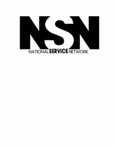 NSN NATIONAL SERVICE NETWORK Logo (USPTO, 10/19/2018)